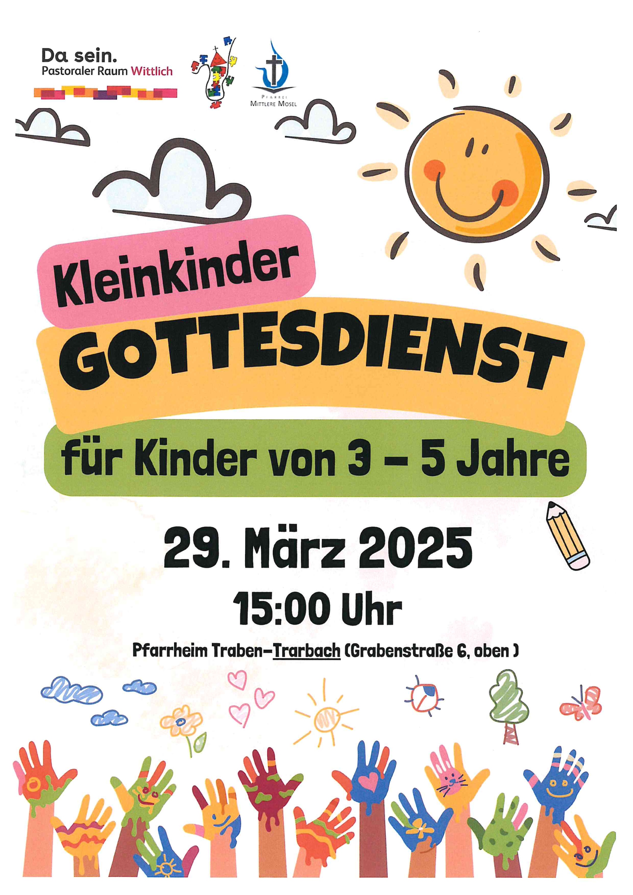 Plakat Kleinkinder Gottesdienst