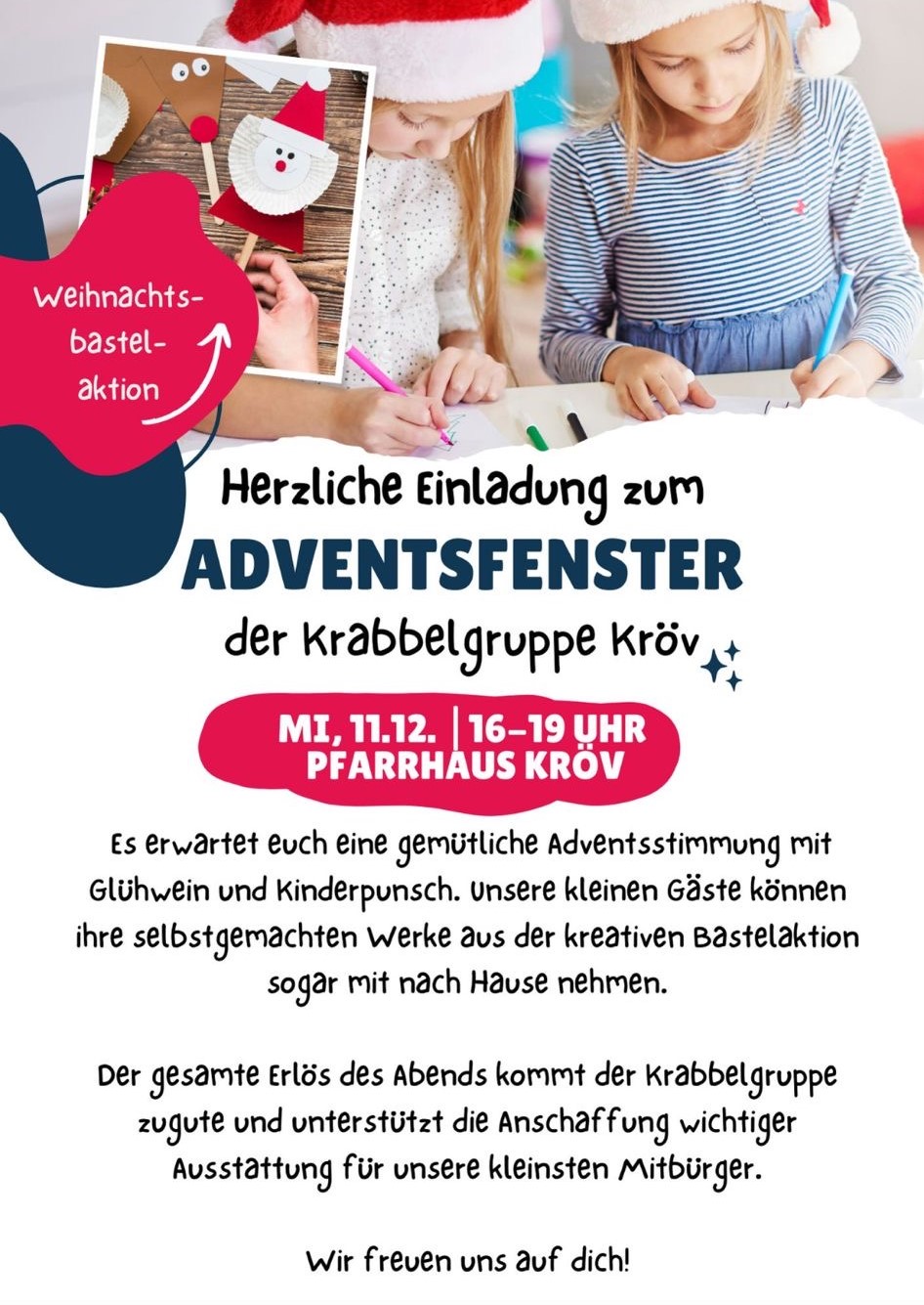 Krabbelgruppe Adventsfenster